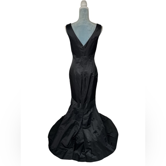 ☀️SOLD☀️ST. JOHN COUTURE Black Silk Bow Dress - Picture 2 of 6